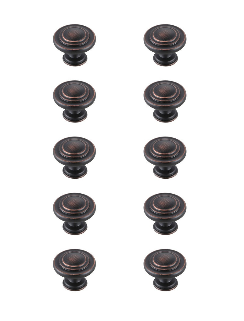 Elegant Lighting KB2006-ORB-10PK Knob Multipack (Set of 10), Oil-rubbed Bronze