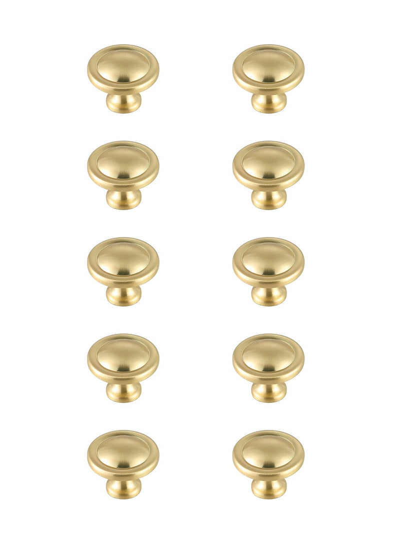 Elegant Lighting KB2007-GD-10PK Knob Multipack (Set of 10), Brushed Gold