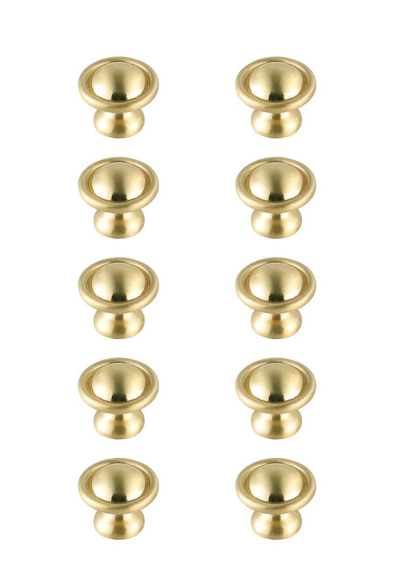 Elegant Lighting KB2008-GD-10PK Knob Multipack (Set of 10), Brushed Gold
