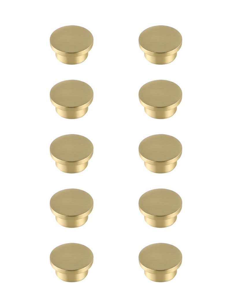 Elegant Lighting KB2009-GD-10PK Knob Multipack (Set of 10), Brushed Gold