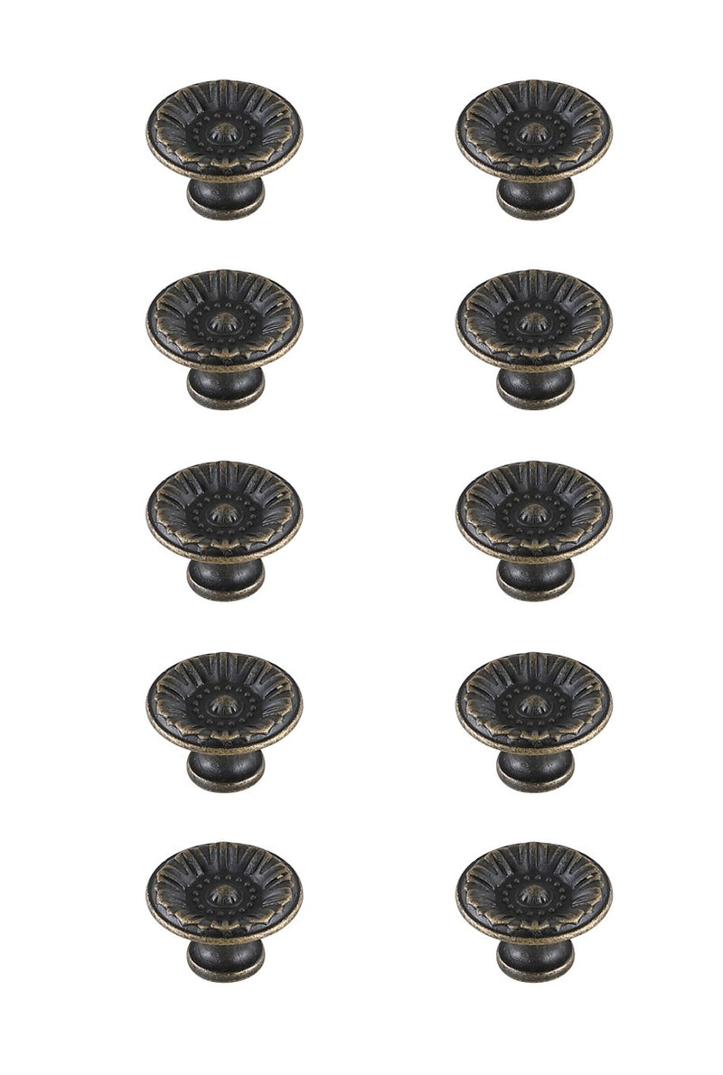 Elegant Lighting KB2010-AB-10PK Knob Multipack (Set of 10), Antique Bronze