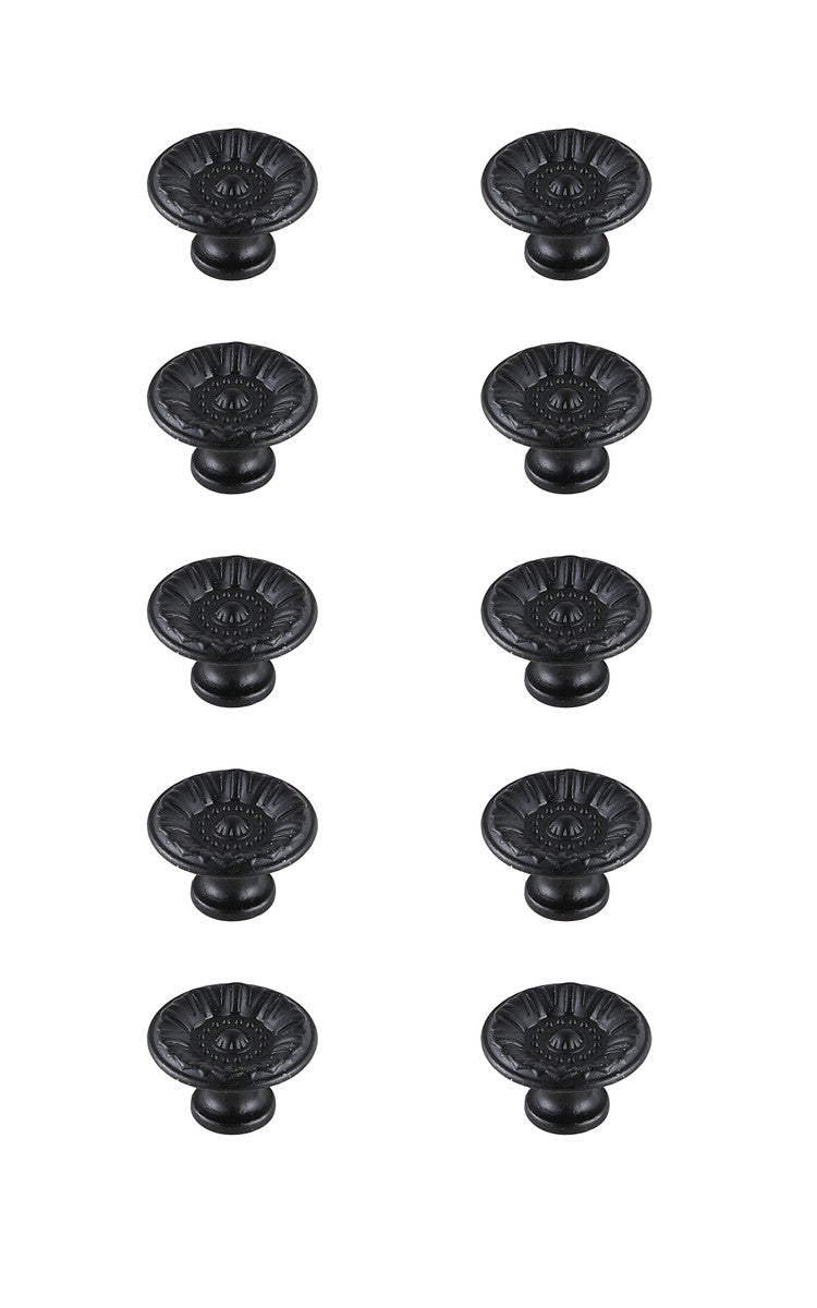 Elegant Lighting KB2010-MB-10PK Knob Multipack (Set of 10), Matte Black