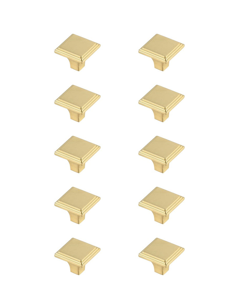 Elegant Lighting KB2012-GD-10PK Knob Multipack (Set of 10), Brushed Gold