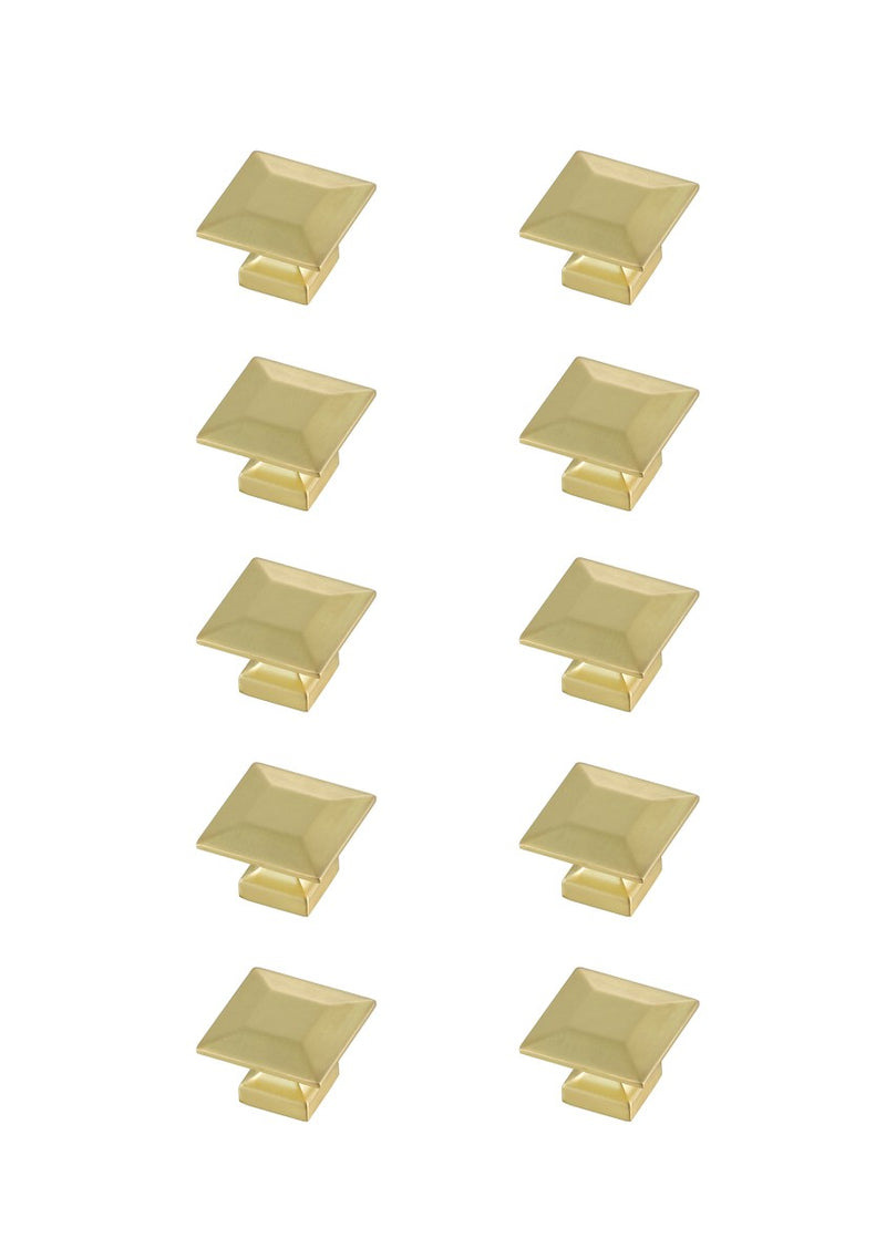 Elegant Lighting KB2025-GD-10PK Knob Multipack (Set of 10), Brushed Gold