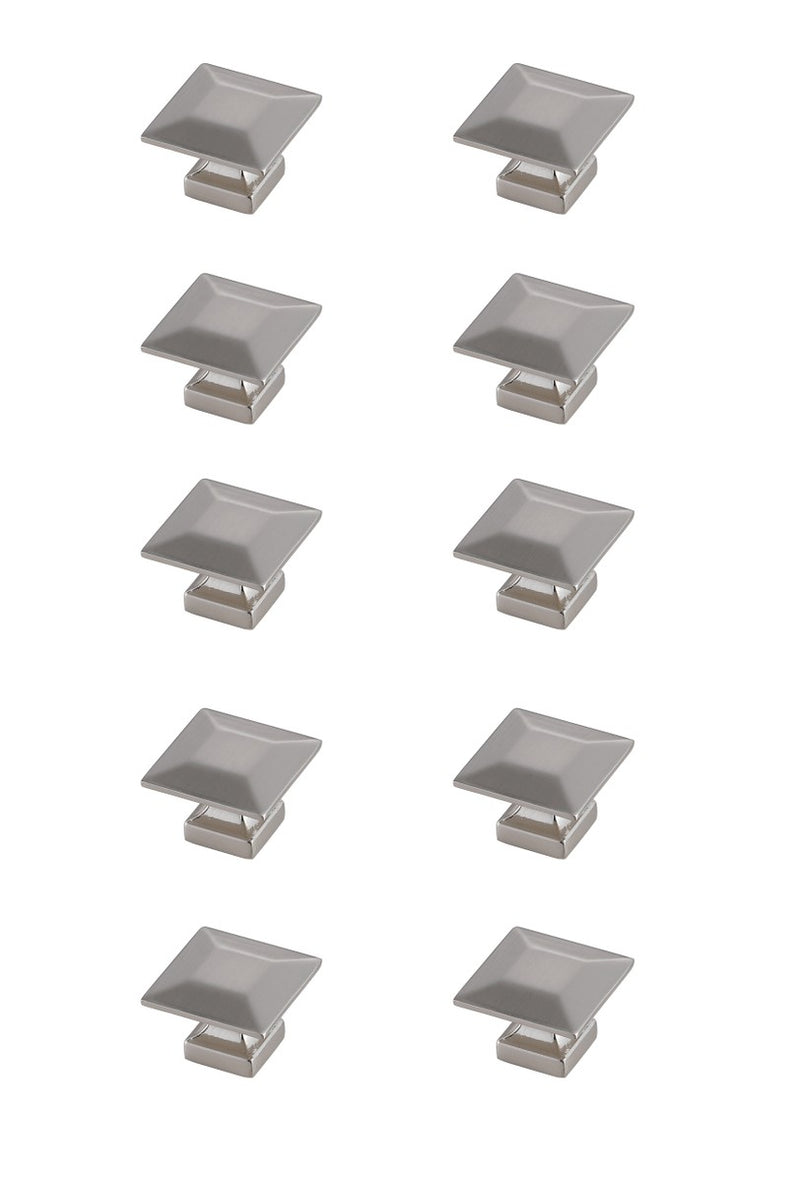 Elegant Lighting KB2025-NK-10PK Knob Multipack (Set of 10), Brushed Nickel