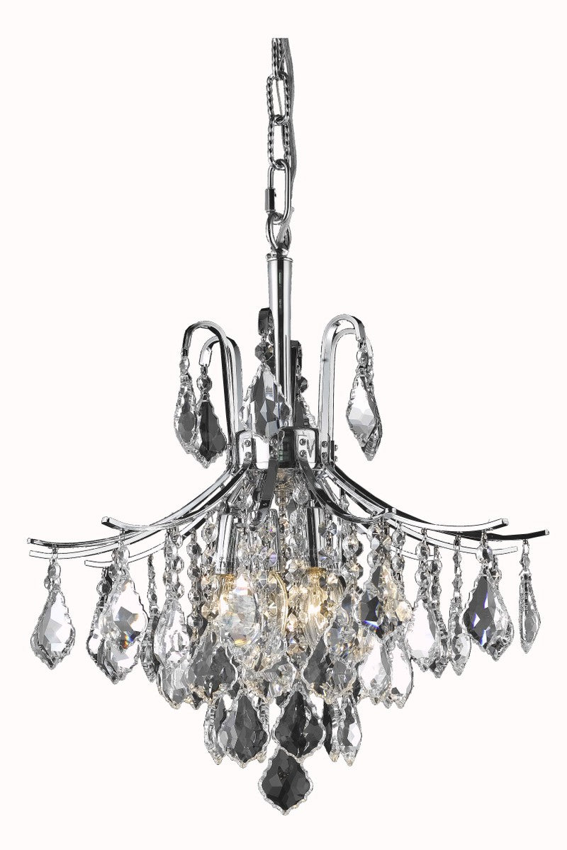 Elegant Lighting LD8100D16C Six Light Pendant, Chrome