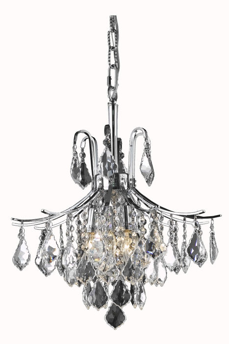 Elegant Lighting LD8100D16C Six Light Pendant, Chrome