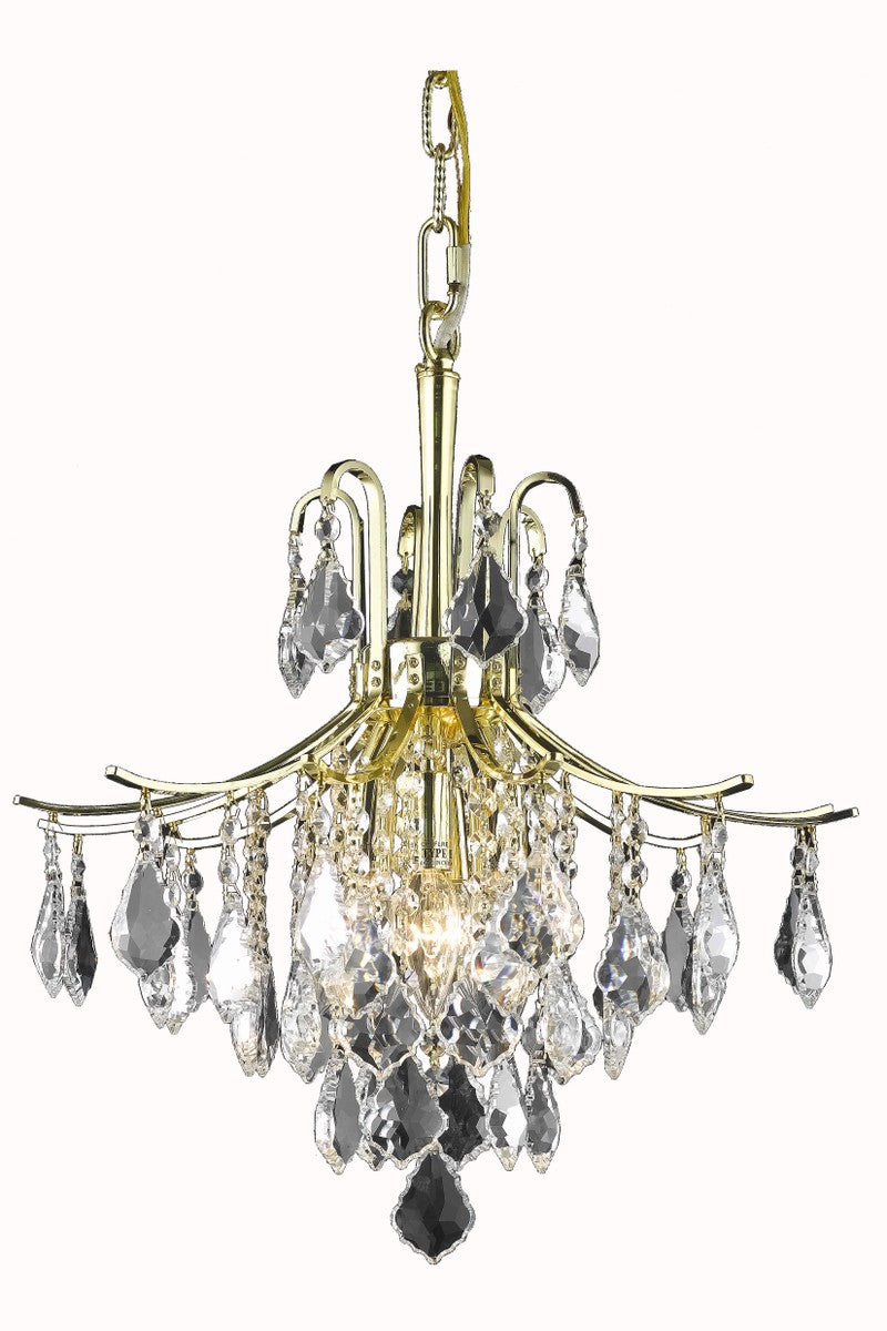 Elegant Lighting LD8100D16G Six Light Pendant, Gold