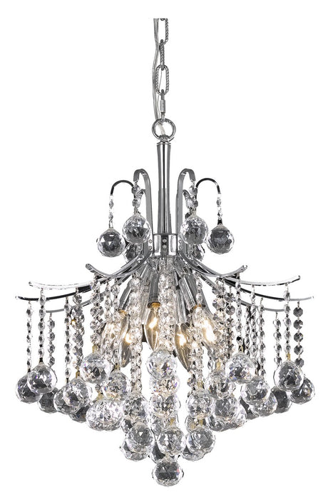 Elegant Lighting LD8200D17C Six Light Pendant, Chrome