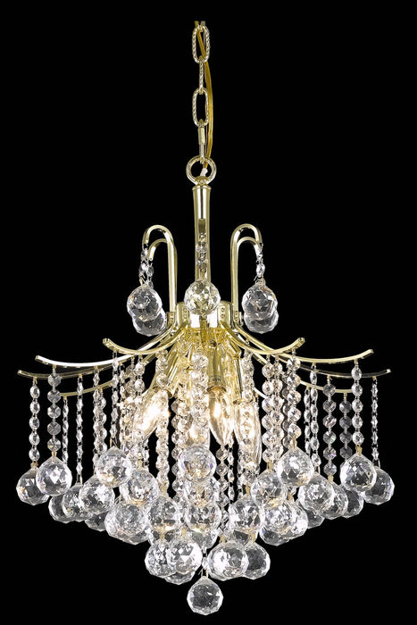 Elegant Lighting LD8200D17G Six Light Pendant, Gold