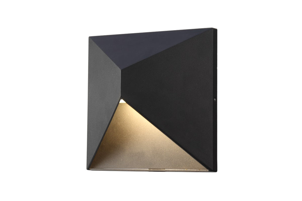 Elegant Lighting LDOD1101 LED Outdoor Wall Lamp, black