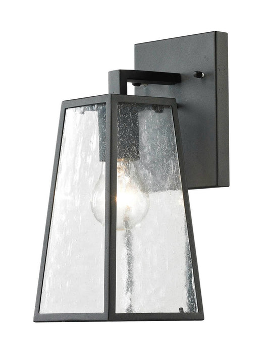 Elegant Lighting LDOD2200 One Light Outdoor Wall lantern, Matte Black