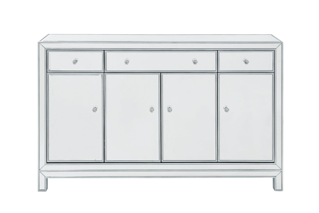 Elegant Lighting MF72001 Cabinet, Antique Silver