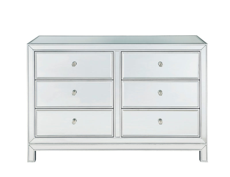 Elegant Lighting MF72017 Dresser, Antique Silver