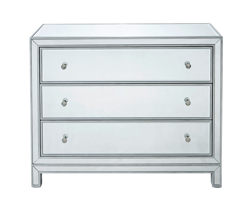 Elegant Lighting MF72019 Chest, Antique Silver