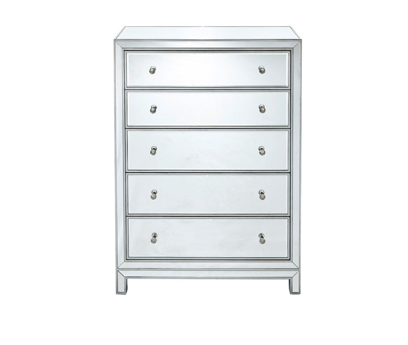 Elegant Lighting MF72026 Chest, Antique Silver