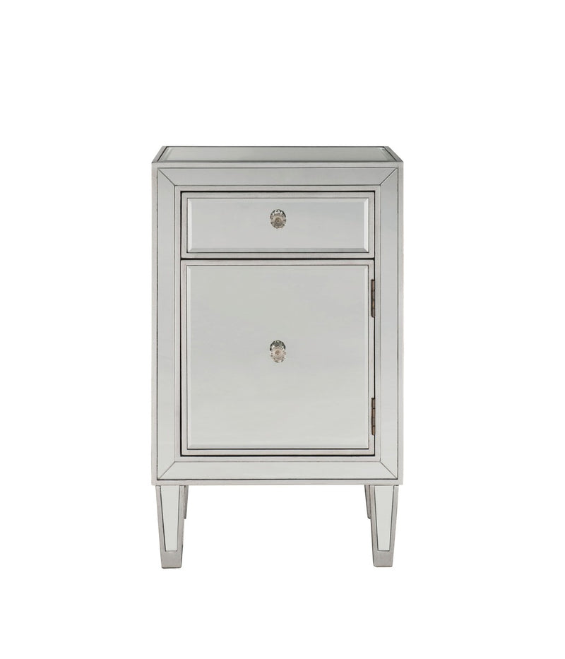 Elegant Lighting MF72035 End Table, Antique Silver