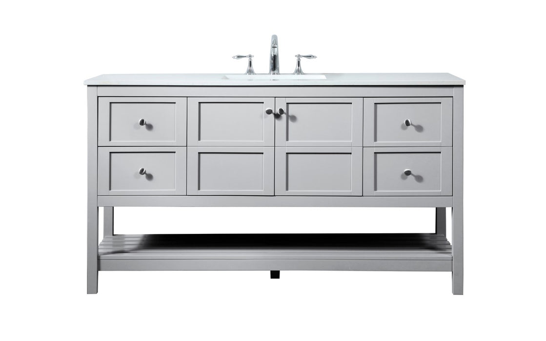 Elegant Lighting VF16460GR Vanity Sink Set, Grey