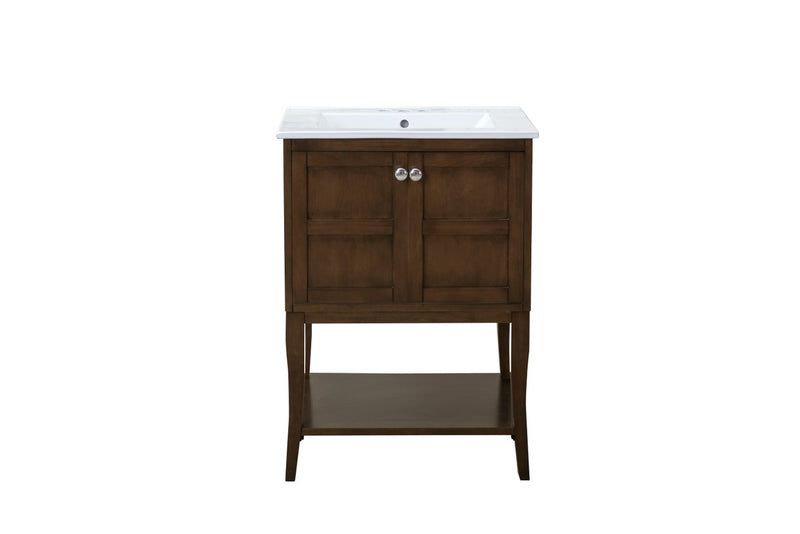 Elegant Lighting VF2102 Cabinet, Antique Coffee