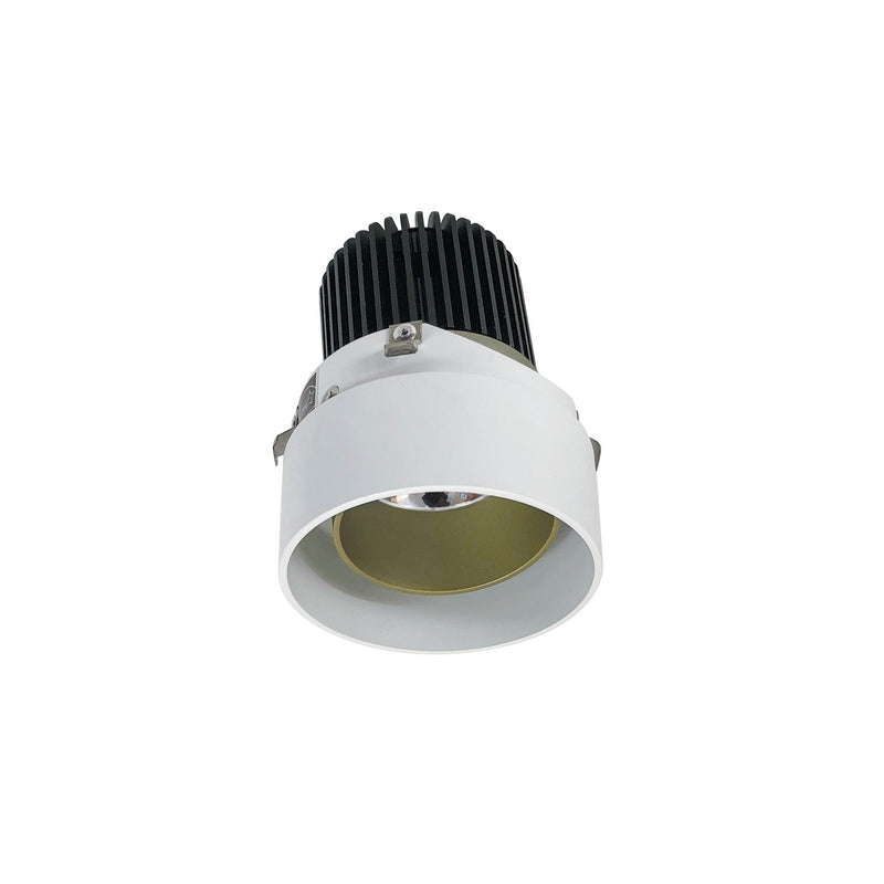 Nora Lighting NIO-2RTLA40QCHMPW LED Trimless Adjustable, Champagne Haze Adjustable / Matte Powder White Reflector