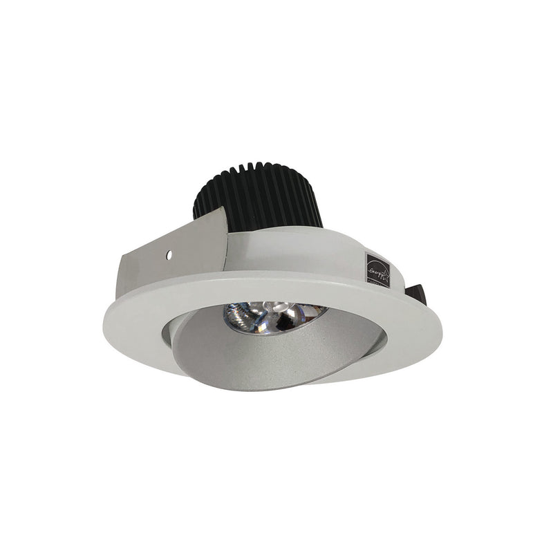 Nora Lighting NIO-4RC27QHZMPW LED Adjustable Cone Reflector, Haze Reflector / Matte Powder White Flange