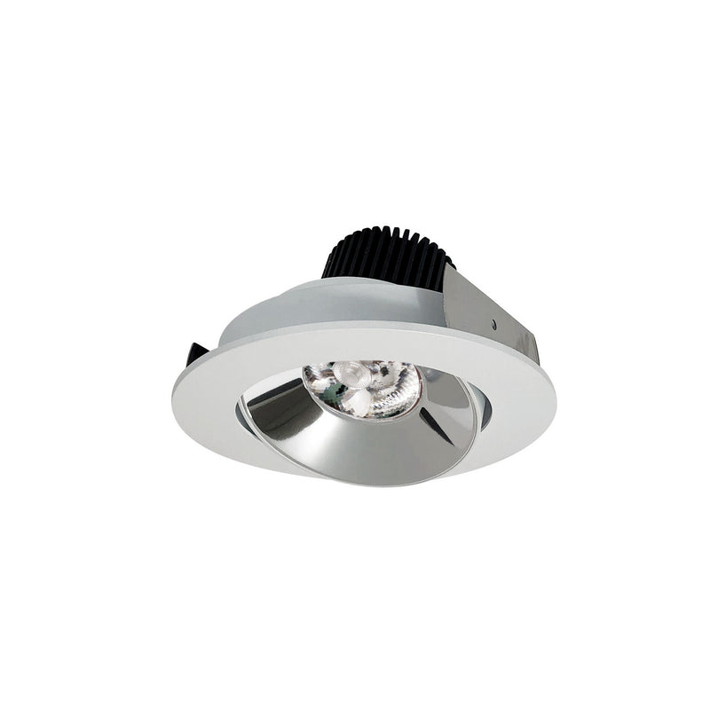 Nora Lighting NIO-4RC30QCMPW LED Adjustable Cone Reflector, Specular Clear Reflector / Matte Powder White