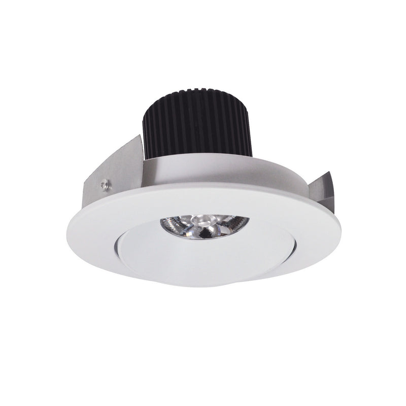 Nora Lighting NIO-4RC30QMPW LED Adjustable Cone Reflector, Matte Powder White Reflector / Matte Powder White Flange
