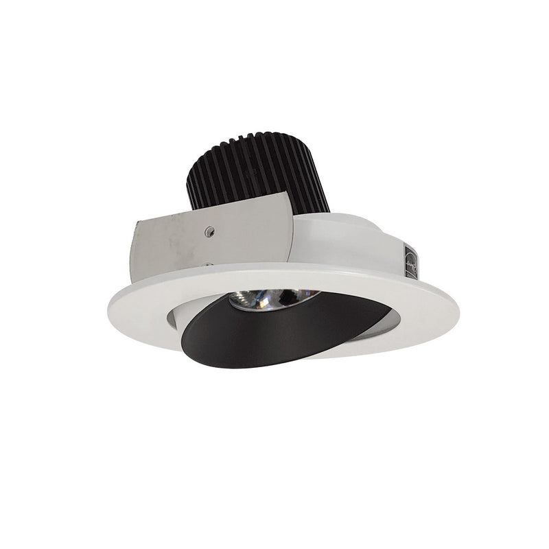 Nora Lighting NIO-4RC35QBW LED Adjustable Cone Reflector, Black Reflector / White Flange