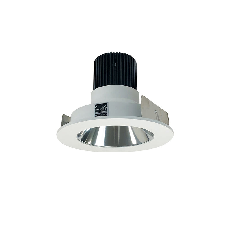 Nora Lighting NIO-4RNDC27XCMPW/10 Reflector Non-Adjustable Trim, Specular Clear Reflector / Matte Powder White