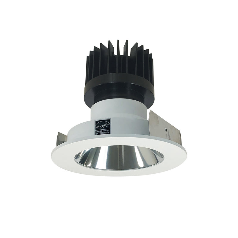 Nora Lighting NIO-4RNDC35XCMPW/HL Reflector Non-Adjustable Trim, Specular Clear Reflector / Matte Powder White
