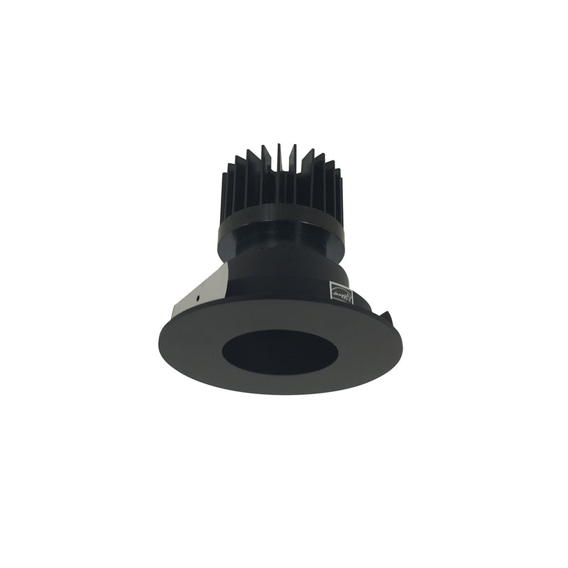 Nora Lighting NIO-4RPH27XBB/HL Pinhole Non-Adjustable Trim, Black Pinhole / Black Flange