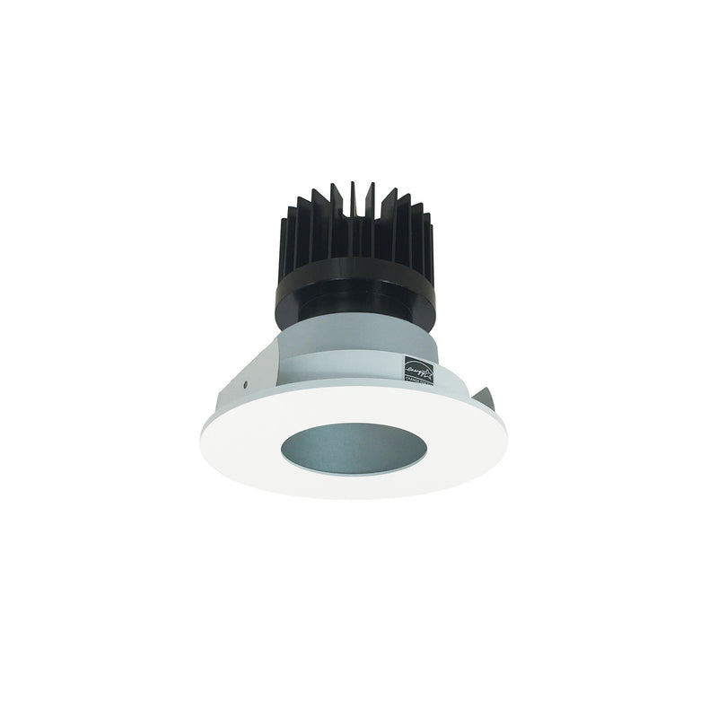 Nora Lighting NIO-4RPH27XHZMPW/HL Pinhole Non-Adjustable Trim, Haze Pinhole / Matte Powder White Flange