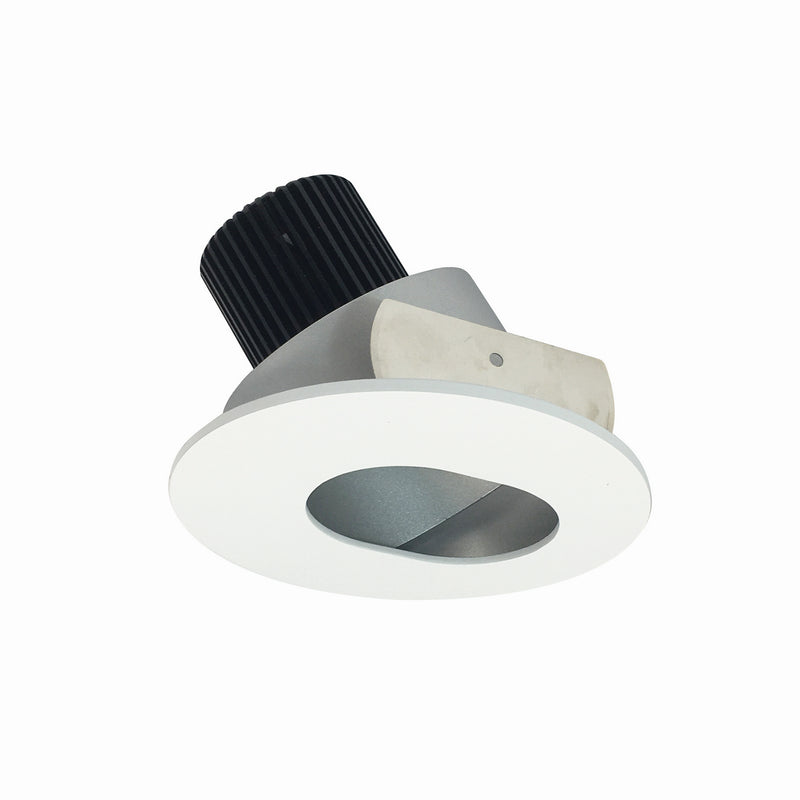 Nora Lighting NIO-4RSL30QHZMPW LED Adjustable Slot Aperture, Haze Slot Aperture / Matte Powder White Flange
