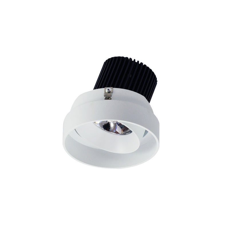 Nora Lighting NIO-4RTLA27QMPW LED Trimless Adjustable, Matte Powder White Adjustable / Matte Powder White Reflector