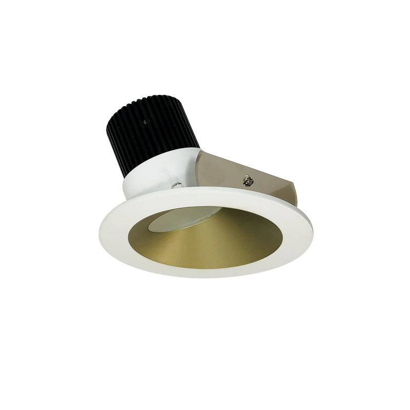 Nora Lighting NIO-4RW30XCHMPW/10 LED Wall Wash, Champagne Haze Reflector / Matte Powder White Flange