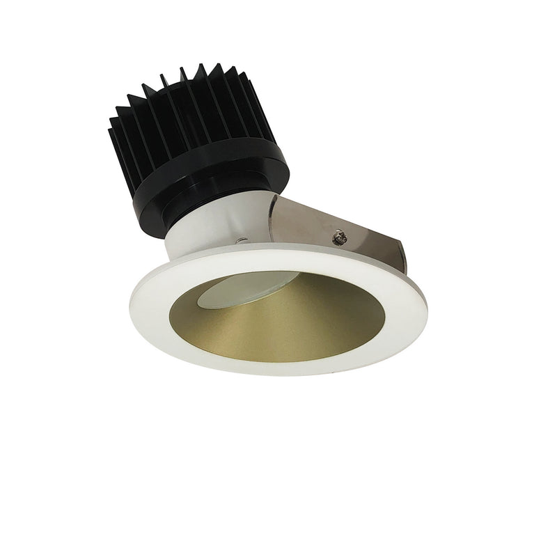 Nora Lighting NIO-4RW35XCHMPW/HL LED Wall Wash, Champagne Haze Reflector / Matte Powder White Flange