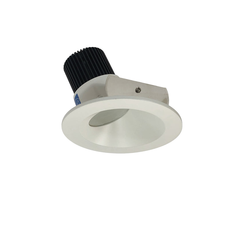 Nora Lighting NIO-4RWCDXMPW Reflector Non-Adjustable Trim, Matte Powder White Reflector / Matte Powder White Flange
