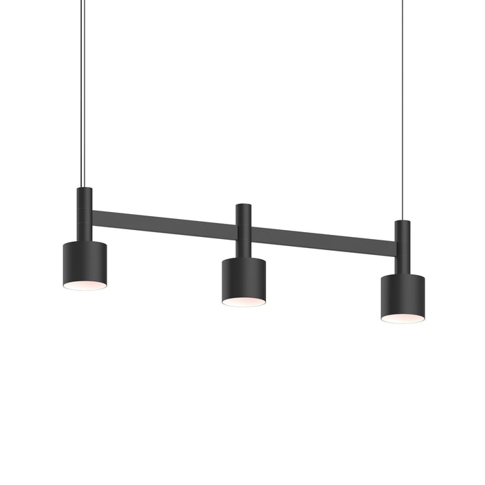 Sonneman 1783.25-CYL LED Linear Pendant, Satin Black