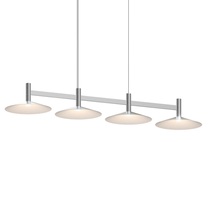Sonneman 1784.16-CON LED Linear Pendant, Bright Satin Aluminum