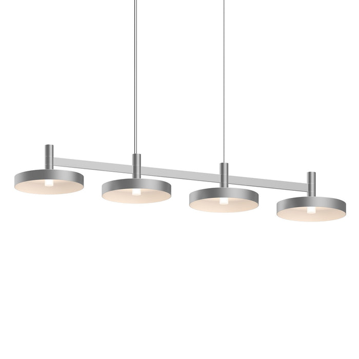 Sonneman 1784.16-PAN LED Linear Pendant, Bright Satin Aluminum