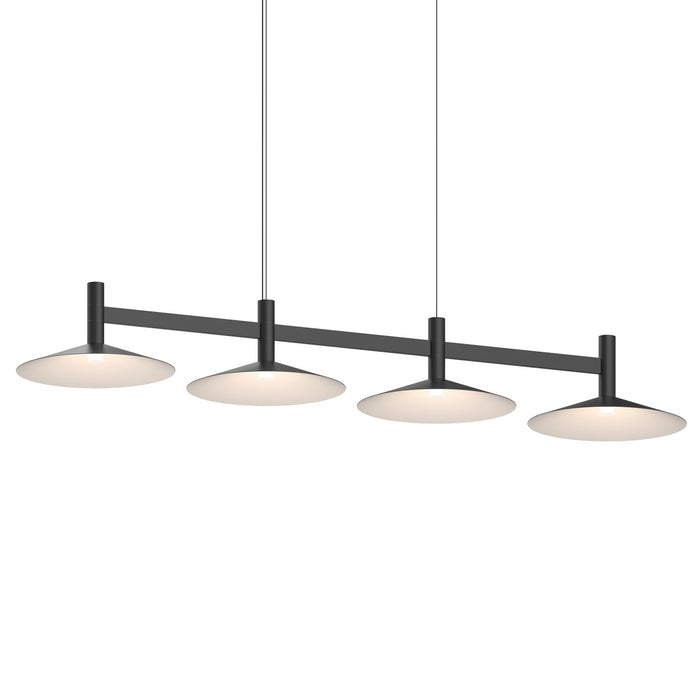 Sonneman 1784.25-CON LED Linear Pendant, Satin Black