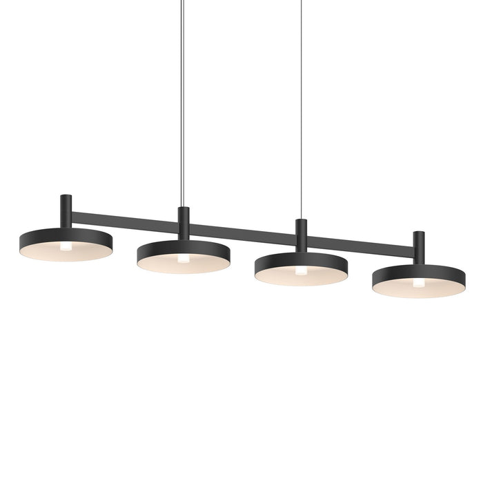 Sonneman 1784.25-PAN LED Linear Pendant, Satin Black