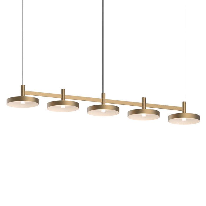 Sonneman 1785.14-PAN LED Linear Pendant, Brass