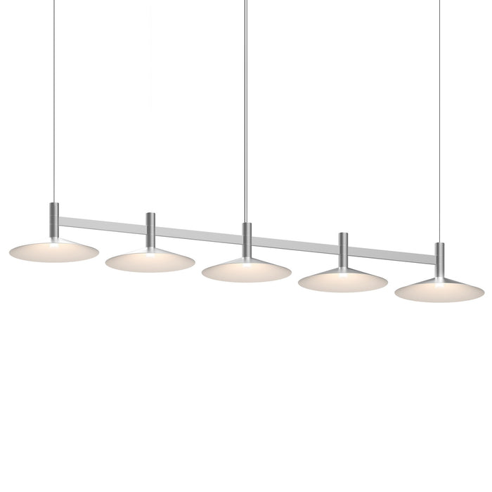 Sonneman 1785.16-CON LED Linear Pendant, Bright Satin Aluminum
