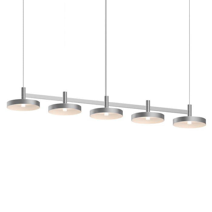 Sonneman 1785.16-PAN LED Linear Pendant, Bright Satin Aluminum