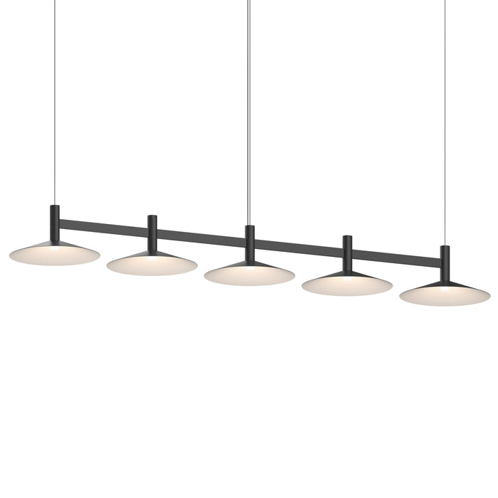 Sonneman 1785.25-CON LED Linear Pendant, Satin Black