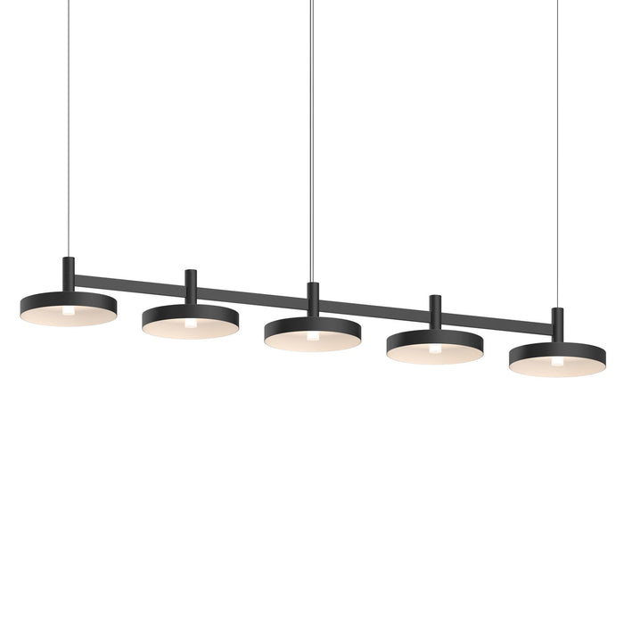 Sonneman 1785.25-PAN LED Linear Pendant, Satin Black