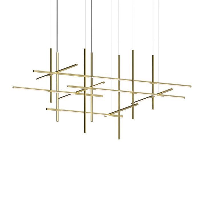 Sonneman 2099.14 LED Pendant, Brass Finish
