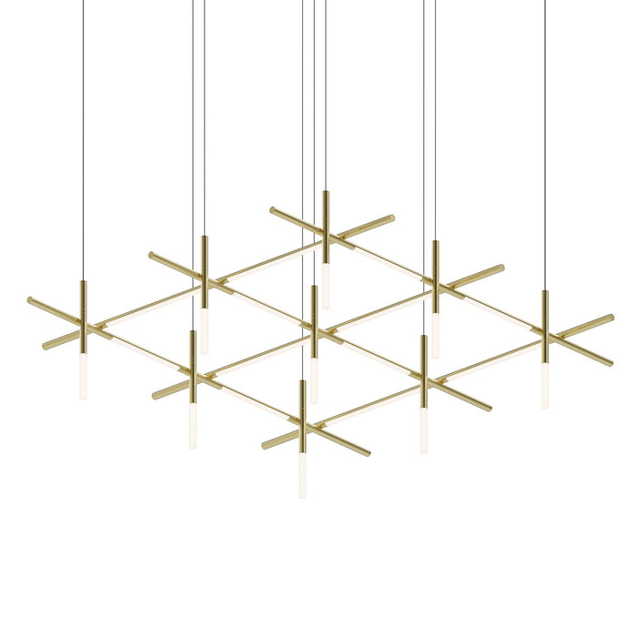 Sonneman 2105.14 LED Pendant, Brass