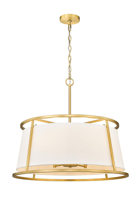 Z-Lite 1935-26RB Six Light Chandelier, Rubbed Brass